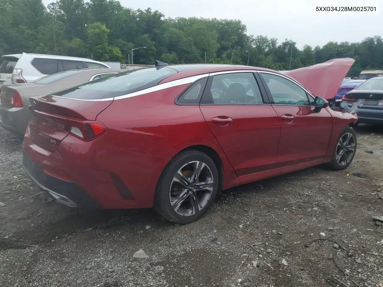 2021 Kia K5 Ex VIN: 5XXG34J28MG025701 Lot: 60316546