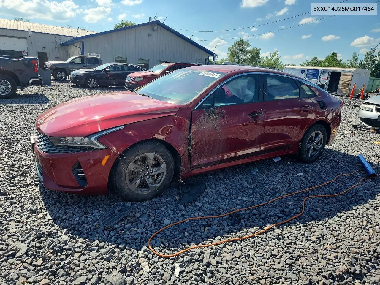 2021 Kia K5 Lxs VIN: 5XXG14J25MG017464 Lot: 60386816