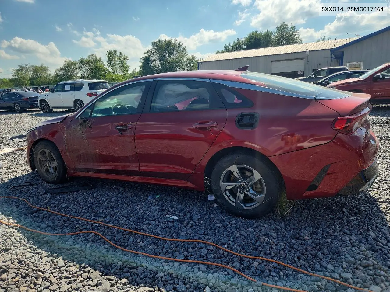 2021 Kia K5 Lxs VIN: 5XXG14J25MG017464 Lot: 60386816