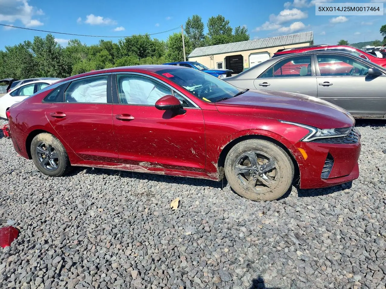 2021 Kia K5 Lxs VIN: 5XXG14J25MG017464 Lot: 60386816