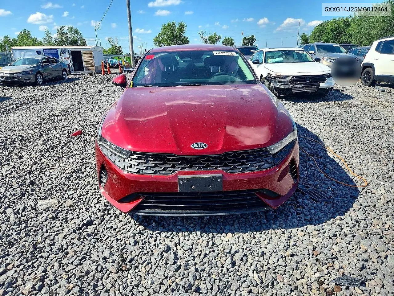 2021 Kia K5 Lxs VIN: 5XXG14J25MG017464 Lot: 60386816