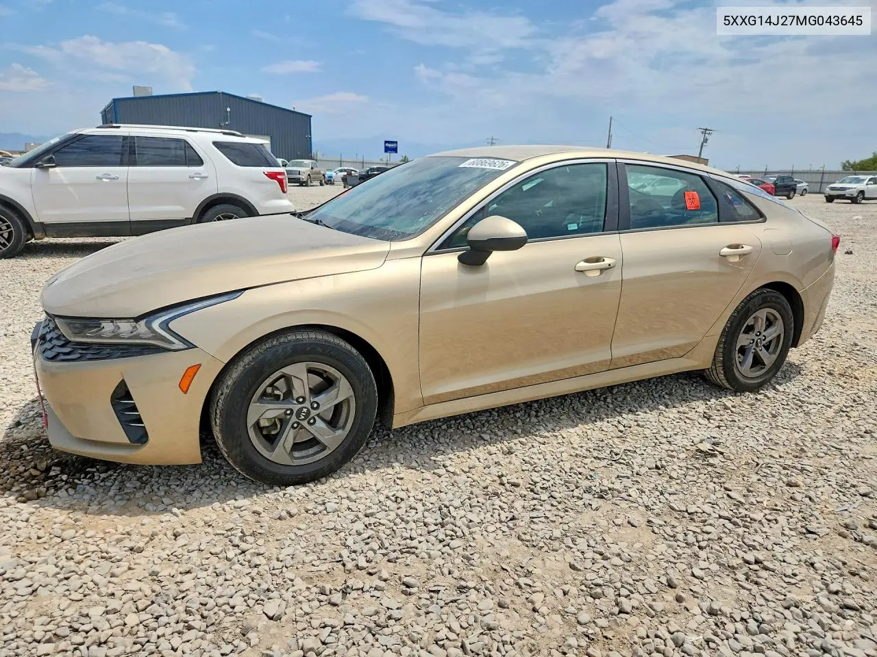 2021 Kia K5 Lxs VIN: 5XXG14J27MG043645 Lot: 60869626