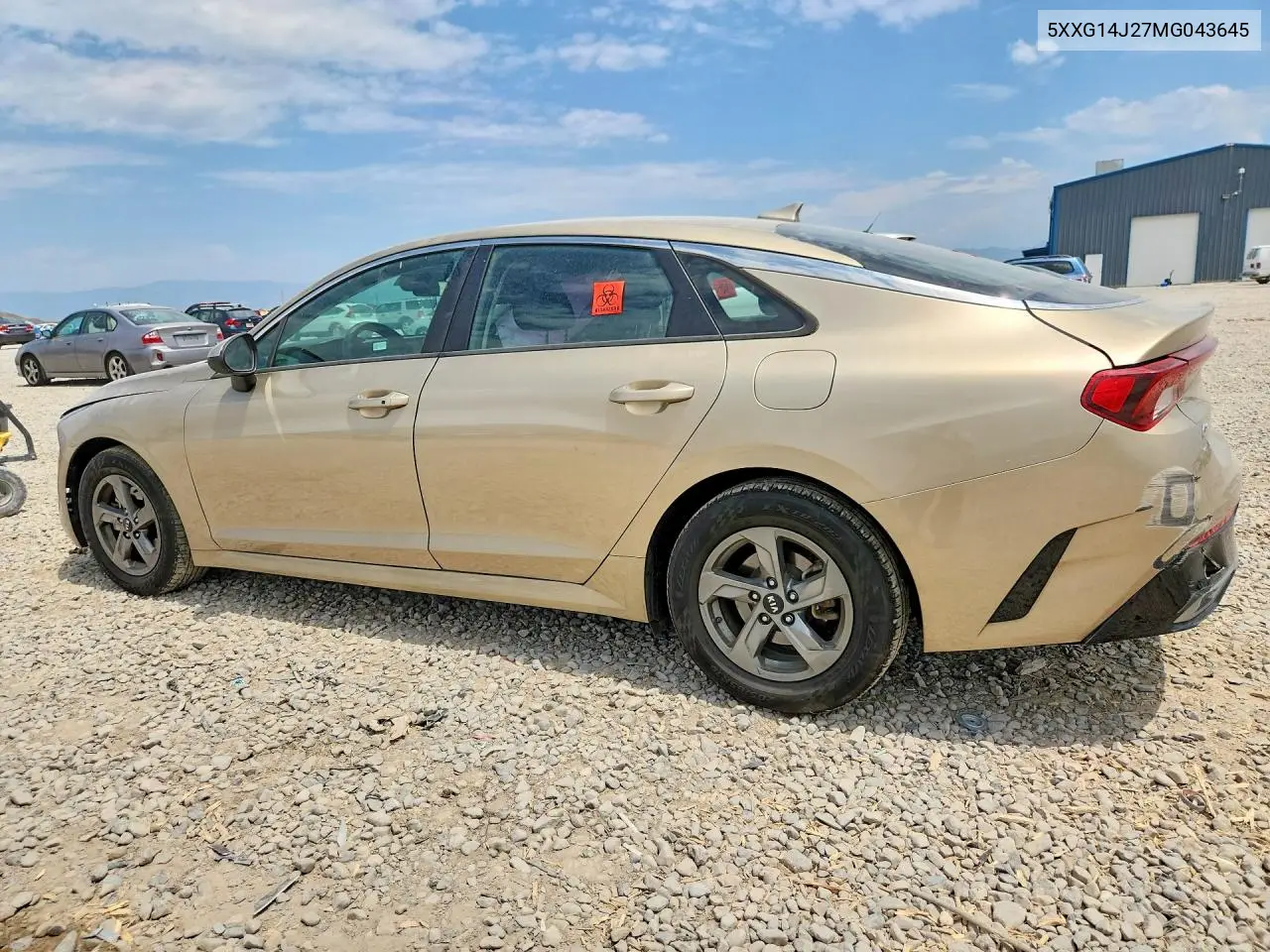 2021 Kia K5 Lxs VIN: 5XXG14J27MG043645 Lot: 60869626