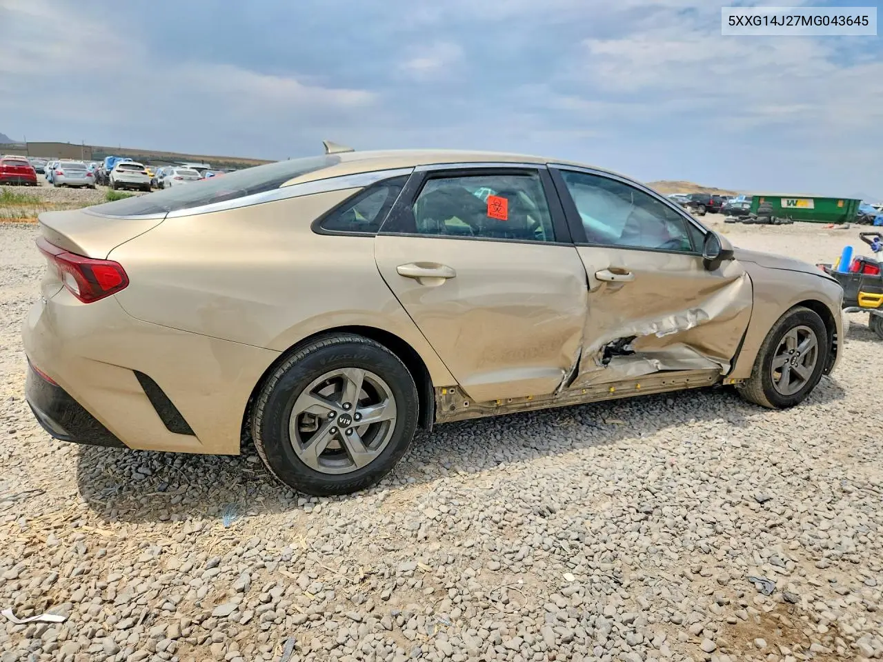 2021 Kia K5 Lxs VIN: 5XXG14J27MG043645 Lot: 60869626
