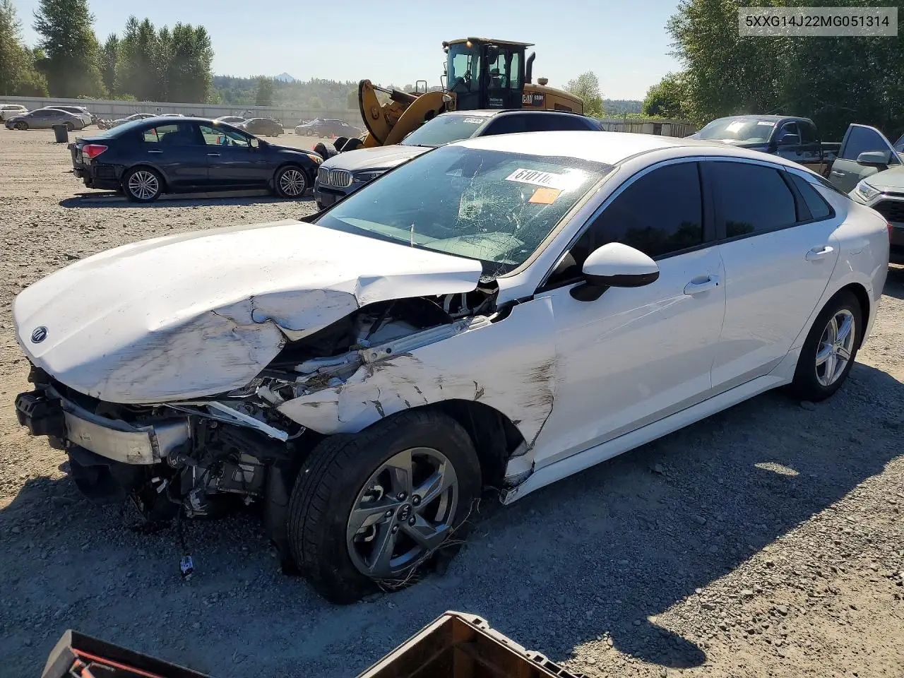 2021 Kia K5 Lxs VIN: 5XXG14J22MG051314 Lot: 61011056