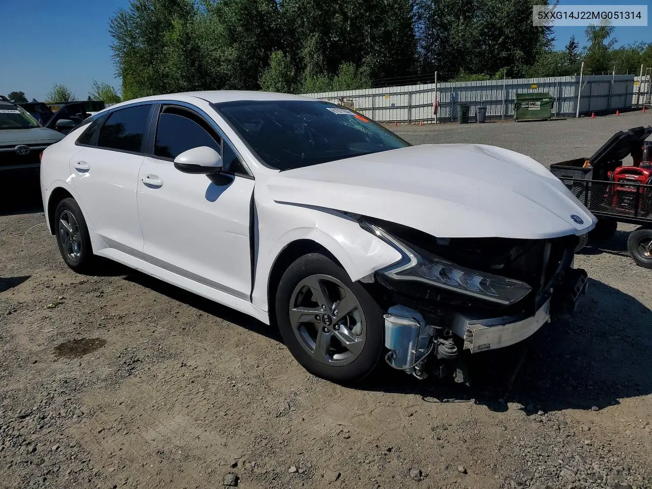 2021 Kia K5 Lxs VIN: 5XXG14J22MG051314 Lot: 61011056