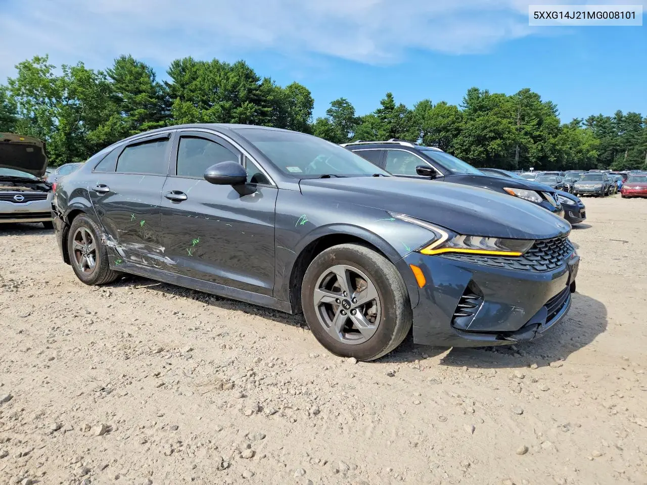2021 Kia K5 Lxs VIN: 5XXG14J21MG008101 Lot: 61311776