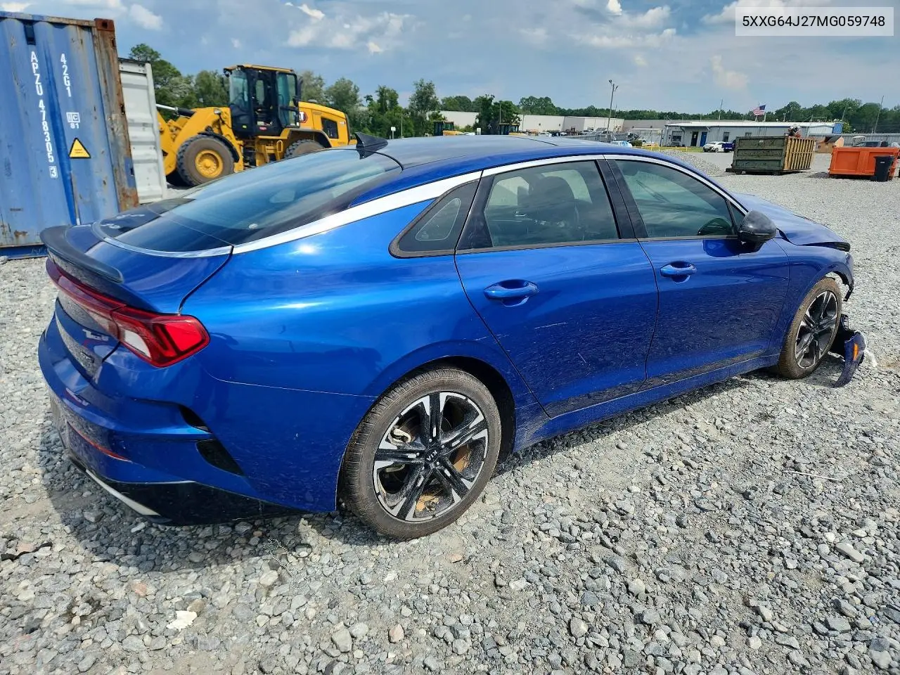 2021 Kia K5 Gt Line VIN: 5XXG64J27MG059748 Lot: 61400636