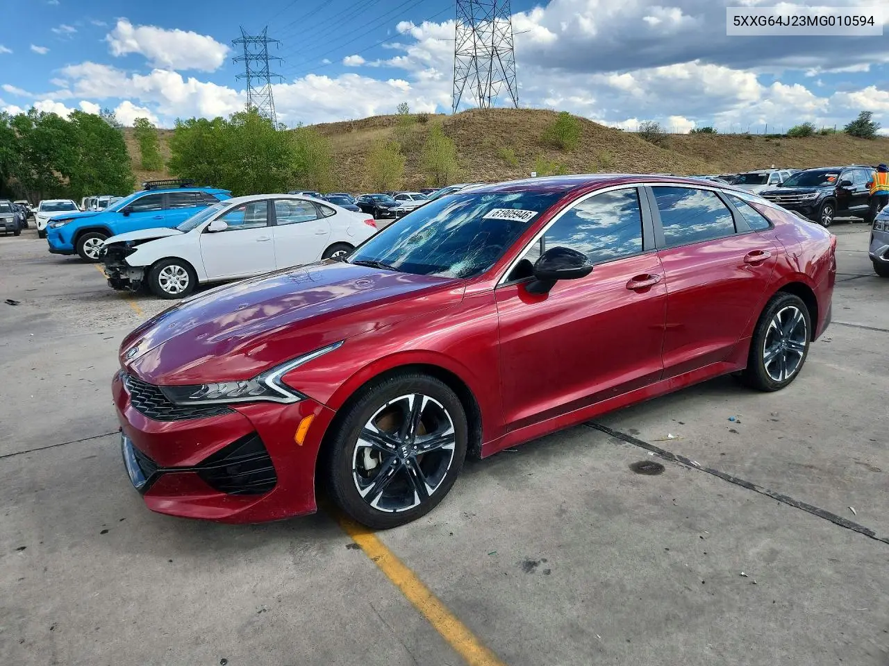 2021 Kia K5 Gt Line VIN: 5XXG64J23MG010594 Lot: 61905946