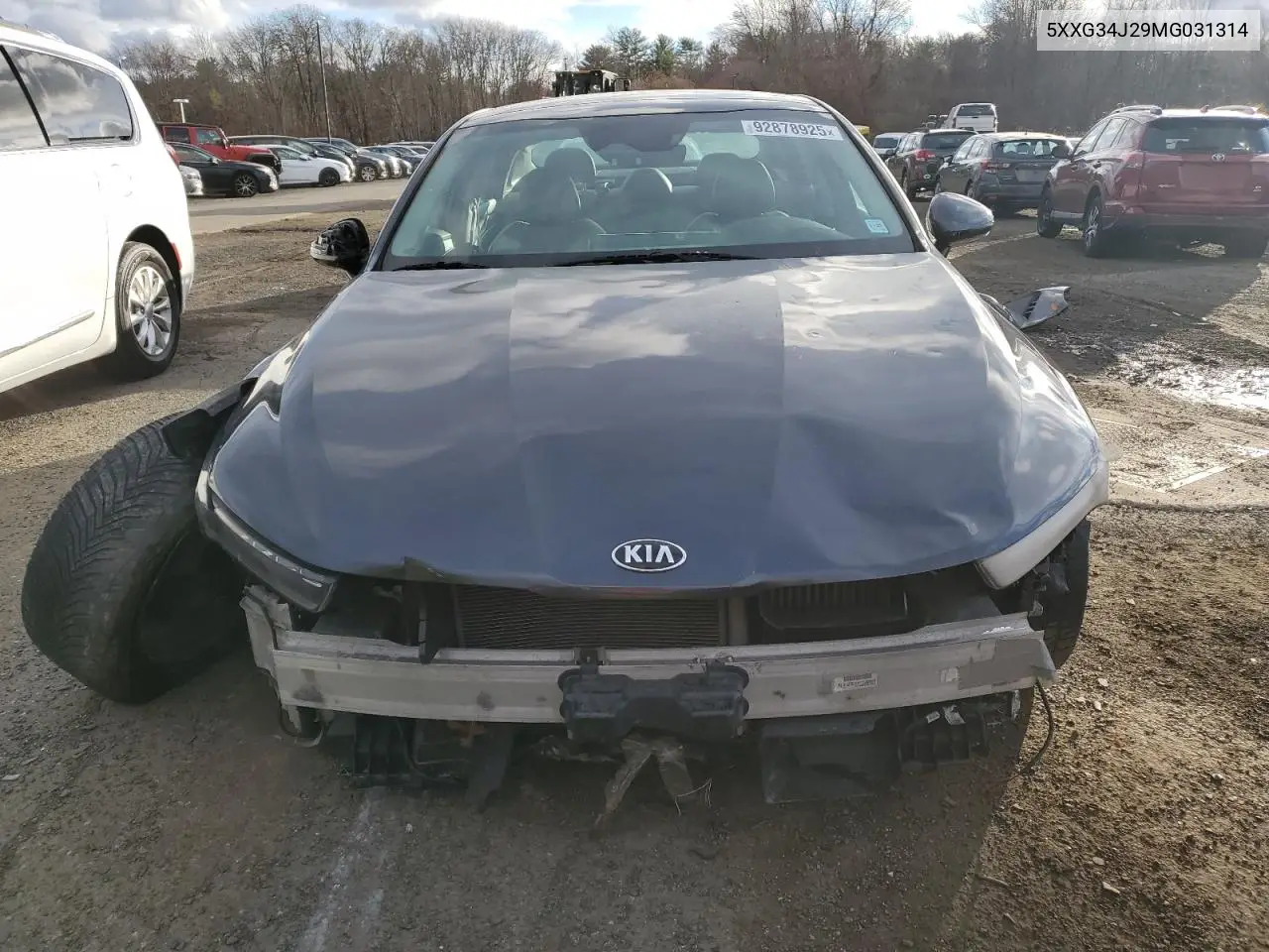5XXG34J29MG031314 2021 Kia K5 Ex