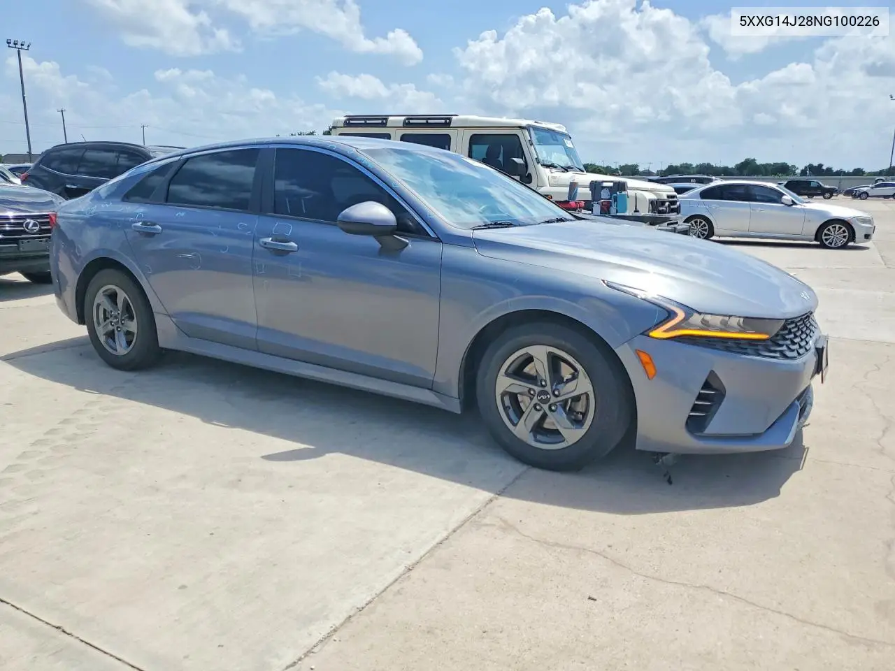 2022 Kia K5 Lxs VIN: 5XXG14J28NG100226 Lot: 56528216