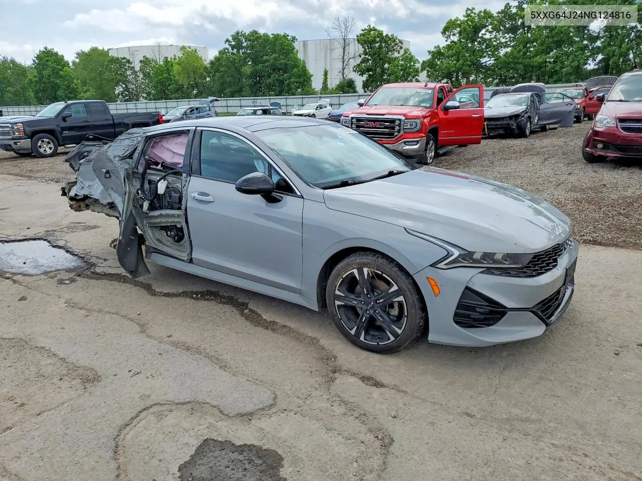 2022 Kia K5 Gt Line VIN: 5XXG64J24NG124816 Lot: 56933366
