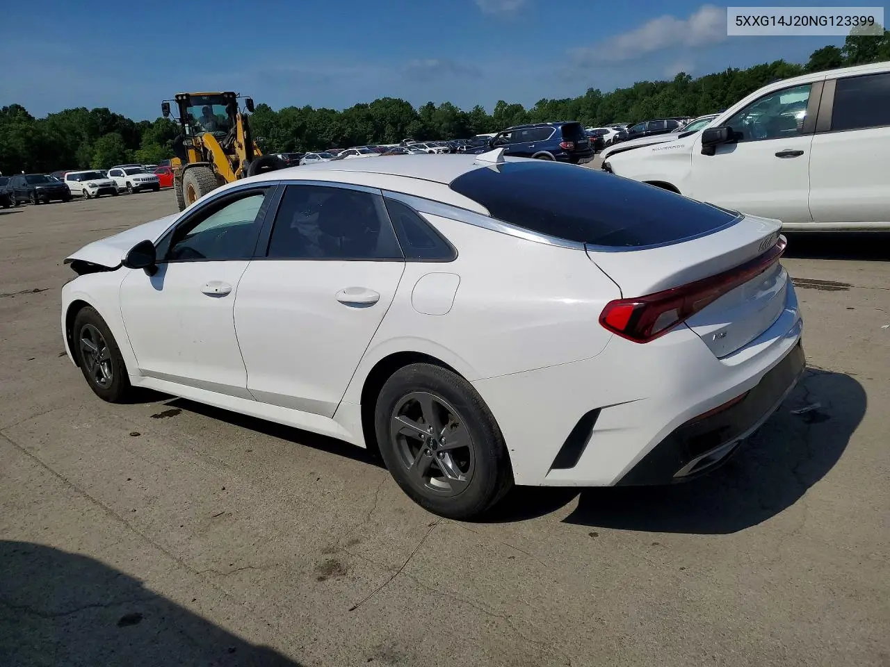 2022 Kia K5 Lxs VIN: 5XXG14J20NG123399 Lot: 57013506