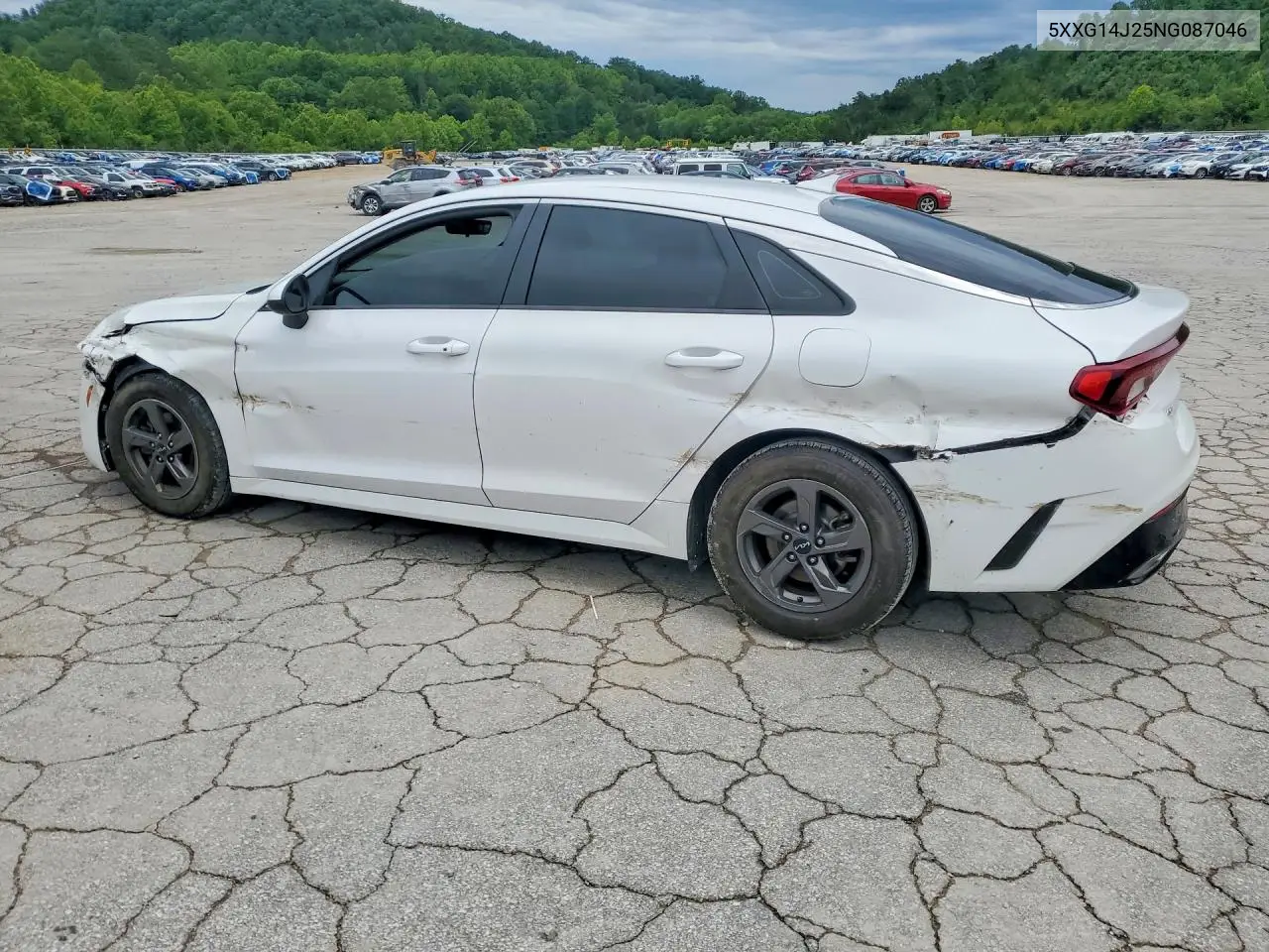 2022 Kia K5 Lxs VIN: 5XXG14J25NG087046 Lot: 57219556