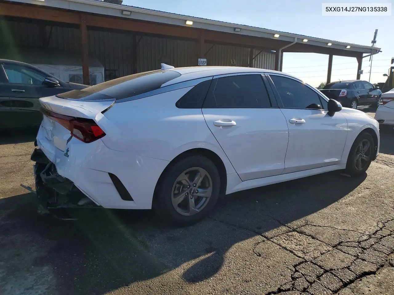 2022 Kia K5 Lxs VIN: 5XXG14J27NG135338 Lot: 58787246