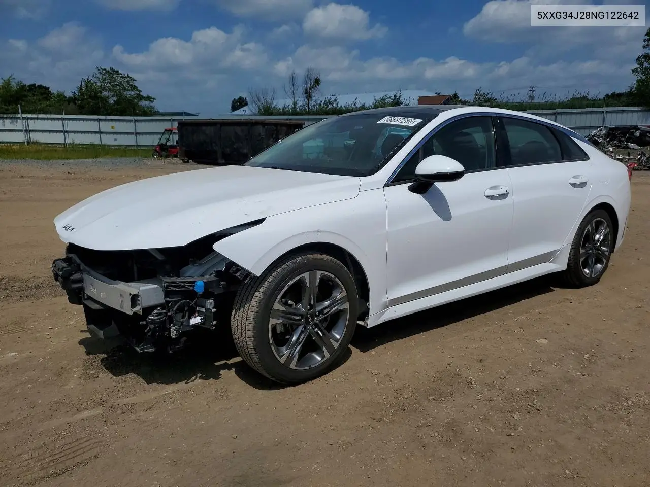 2022 Kia K5 Ex VIN: 5XXG34J28NG122642 Lot: 58897266