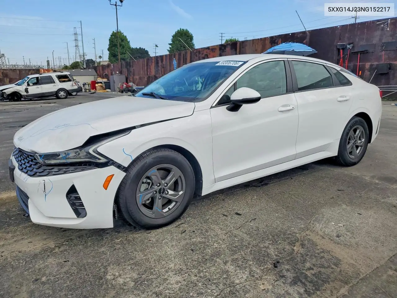 2022 Kia K5 Lxs VIN: 5XXG14J23NG152217 Lot: 59306706