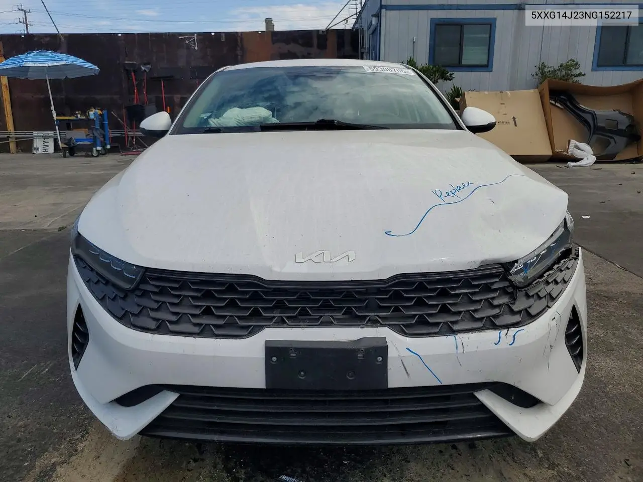 2022 Kia K5 Lxs VIN: 5XXG14J23NG152217 Lot: 59306706