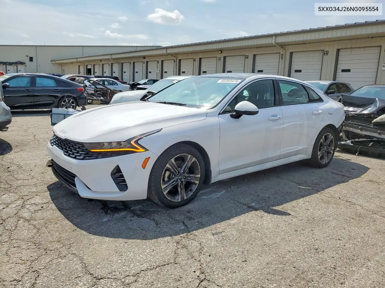 2022 Kia K5 Ex VIN: 5XXG34J26NG095554 Lot: 60383476