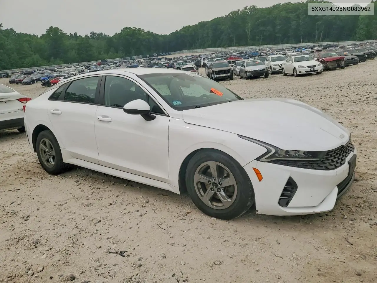 2022 Kia K5 Lxs VIN: 5XXG14J28NG083962 Lot: 60750316