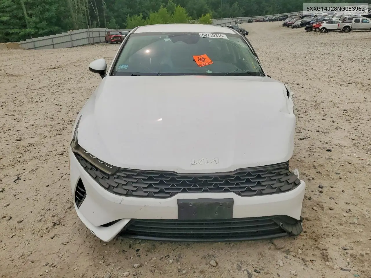 2022 Kia K5 Lxs VIN: 5XXG14J28NG083962 Lot: 60750316