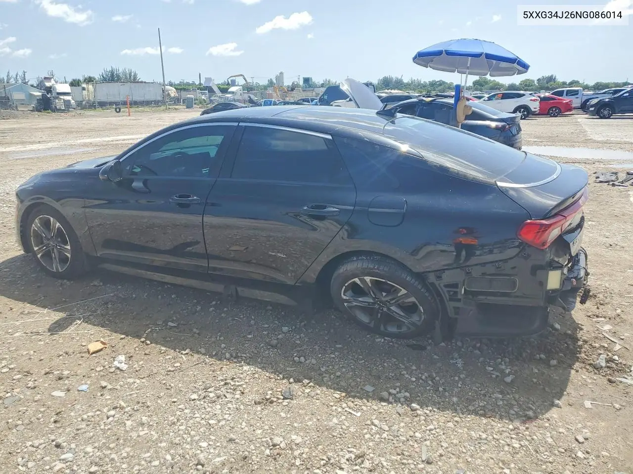 2022 Kia K5 Ex VIN: 5XXG34J26NG086014 Lot: 60936146