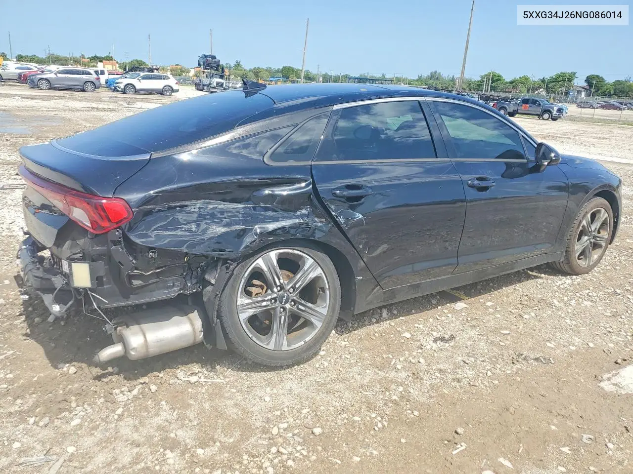 2022 Kia K5 Ex VIN: 5XXG34J26NG086014 Lot: 60936146