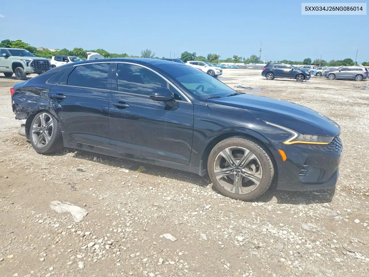 2022 Kia K5 Ex VIN: 5XXG34J26NG086014 Lot: 60936146