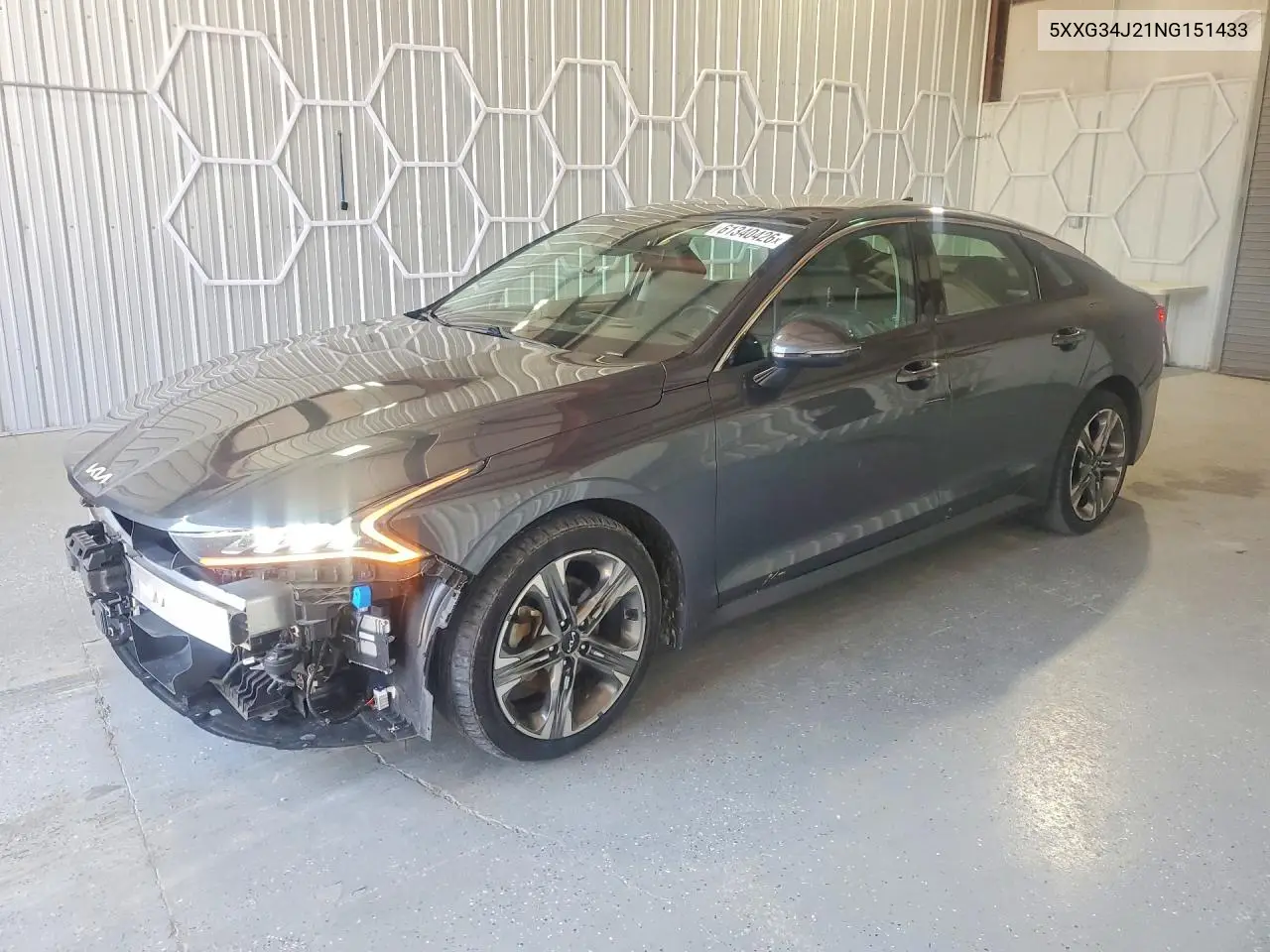 2022 Kia K5 Ex VIN: 5XXG34J21NG151433 Lot: 61340426