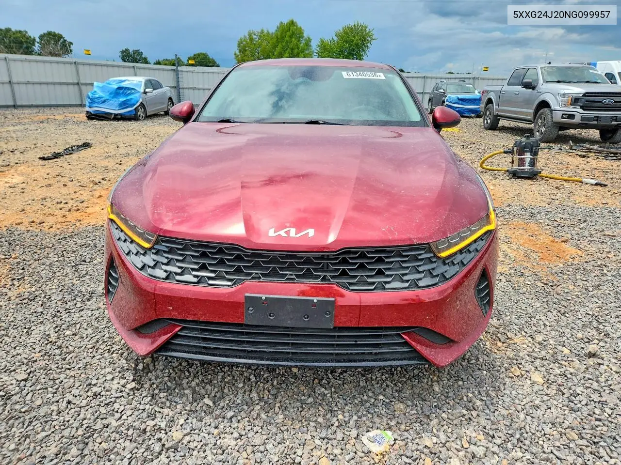 2022 Kia K5 Lx VIN: 5XXG24J20NG099957 Lot: 61340536