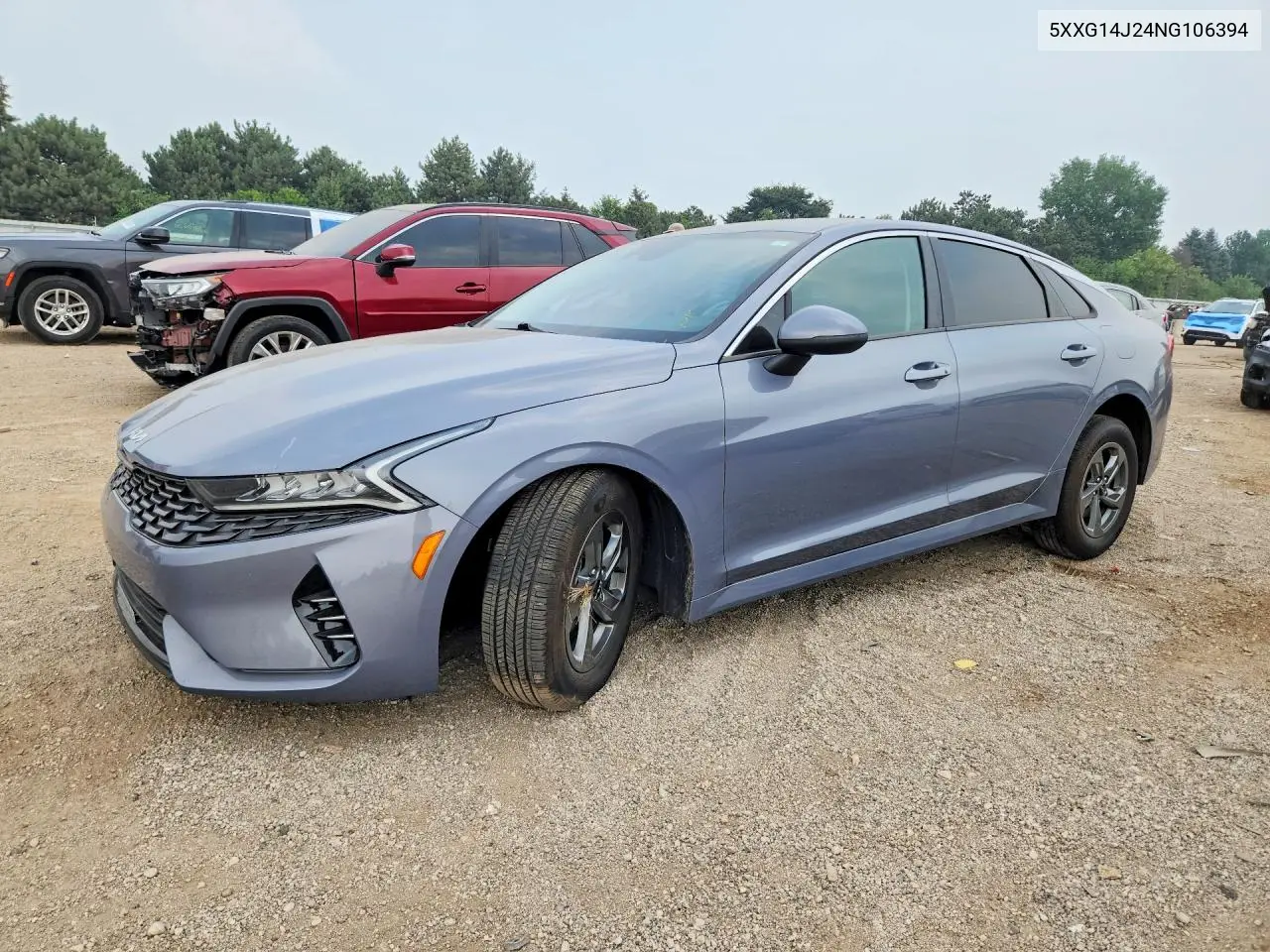 2022 Kia K5 Lxs VIN: 5XXG14J24NG106394 Lot: 61341626