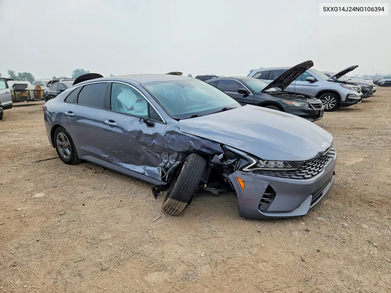 2022 Kia K5 Lxs VIN: 5XXG14J24NG106394 Lot: 61341626