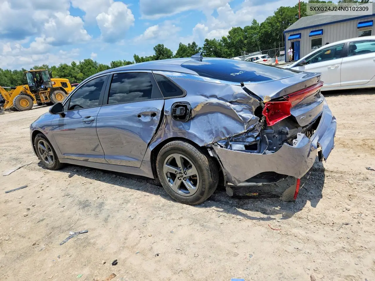 2022 Kia K5 Lx VIN: 5XXG24J24NG102309 Lot: 61745506