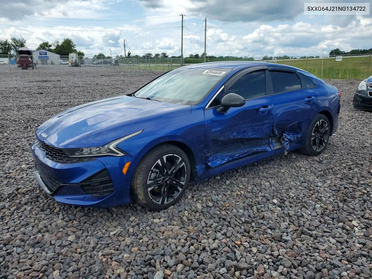 2022 Kia K5 Gt Line VIN: 5XXG64J21NG134722 Lot: 62048686