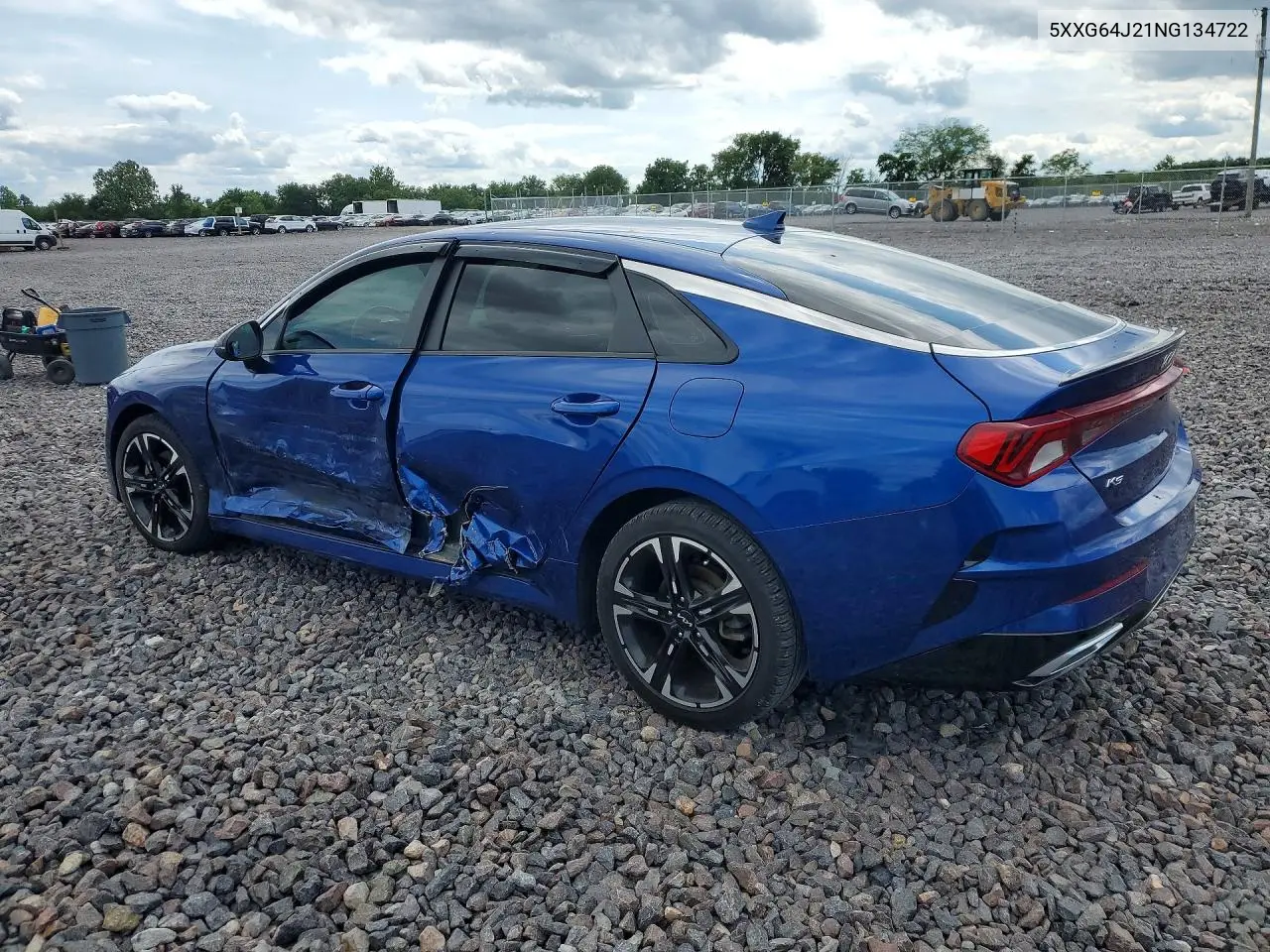 2022 Kia K5 Gt Line VIN: 5XXG64J21NG134722 Lot: 62048686