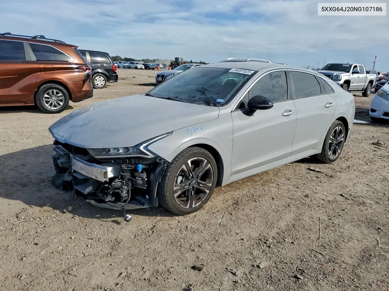 5XXG64J20NG107186 2022 Kia K5 Gt Line