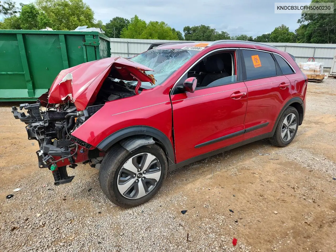 2017 Kia Niro Lx VIN: KNDCB3LCFH5060230 Lot: 59218066