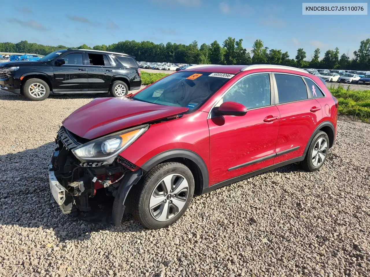 2018 Kia Niro Lx VIN: KNDCB3LC7J5110076 Lot: 58553096