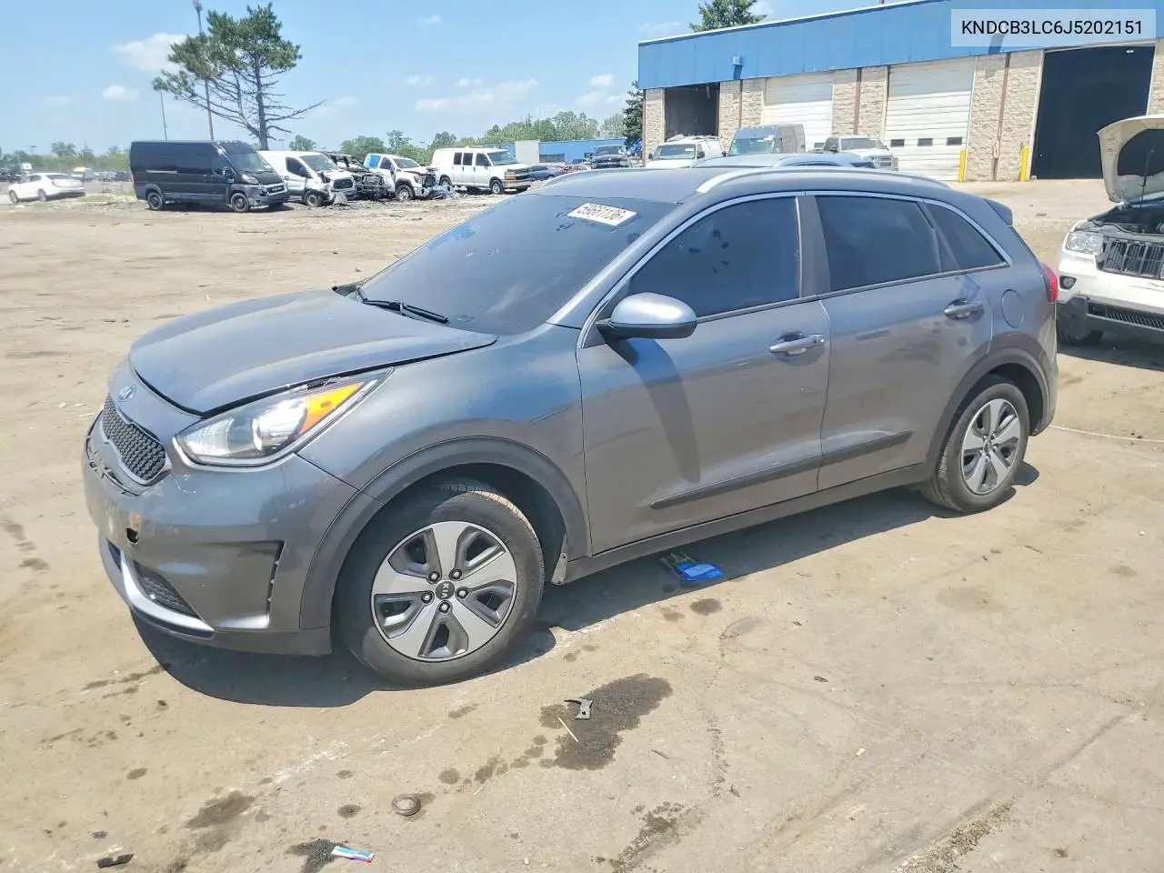 2018 Kia Niro Lx VIN: KNDCB3LC6J5202151 Lot: 59661136