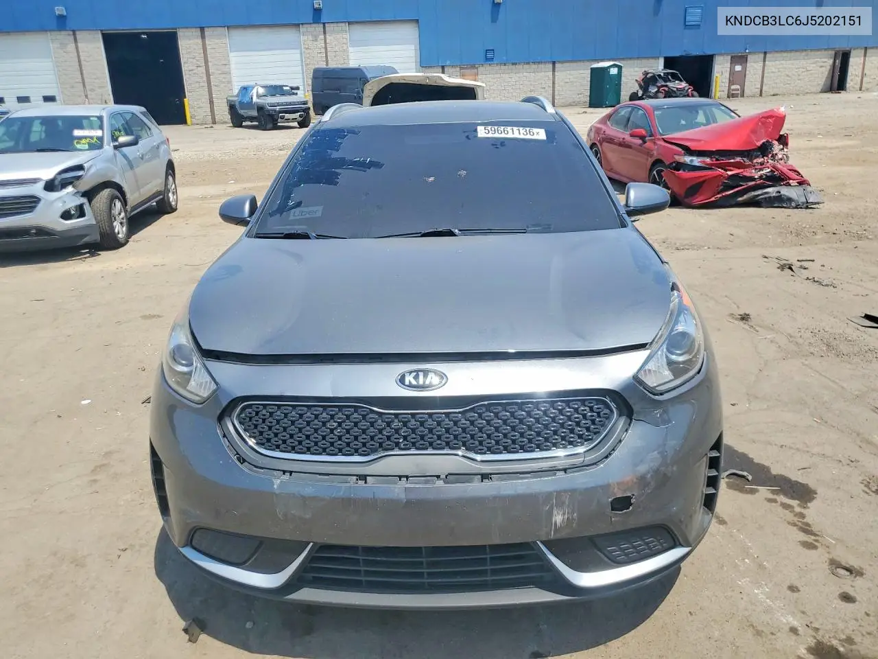 2018 Kia Niro Lx VIN: KNDCB3LC6J5202151 Lot: 59661136