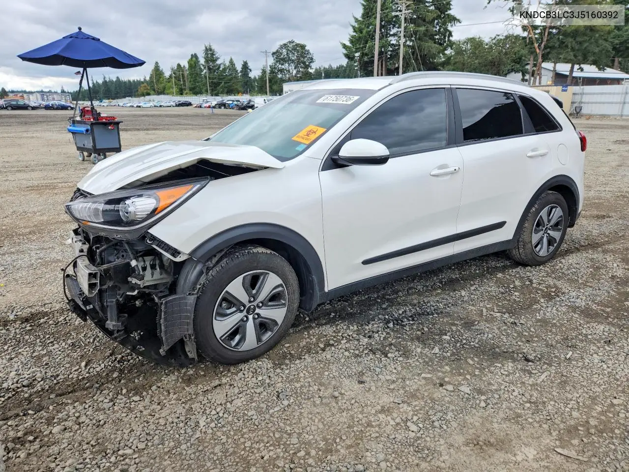 2018 Kia Niro Lx VIN: KNDCB3LC3J5160392 Lot: 61750736