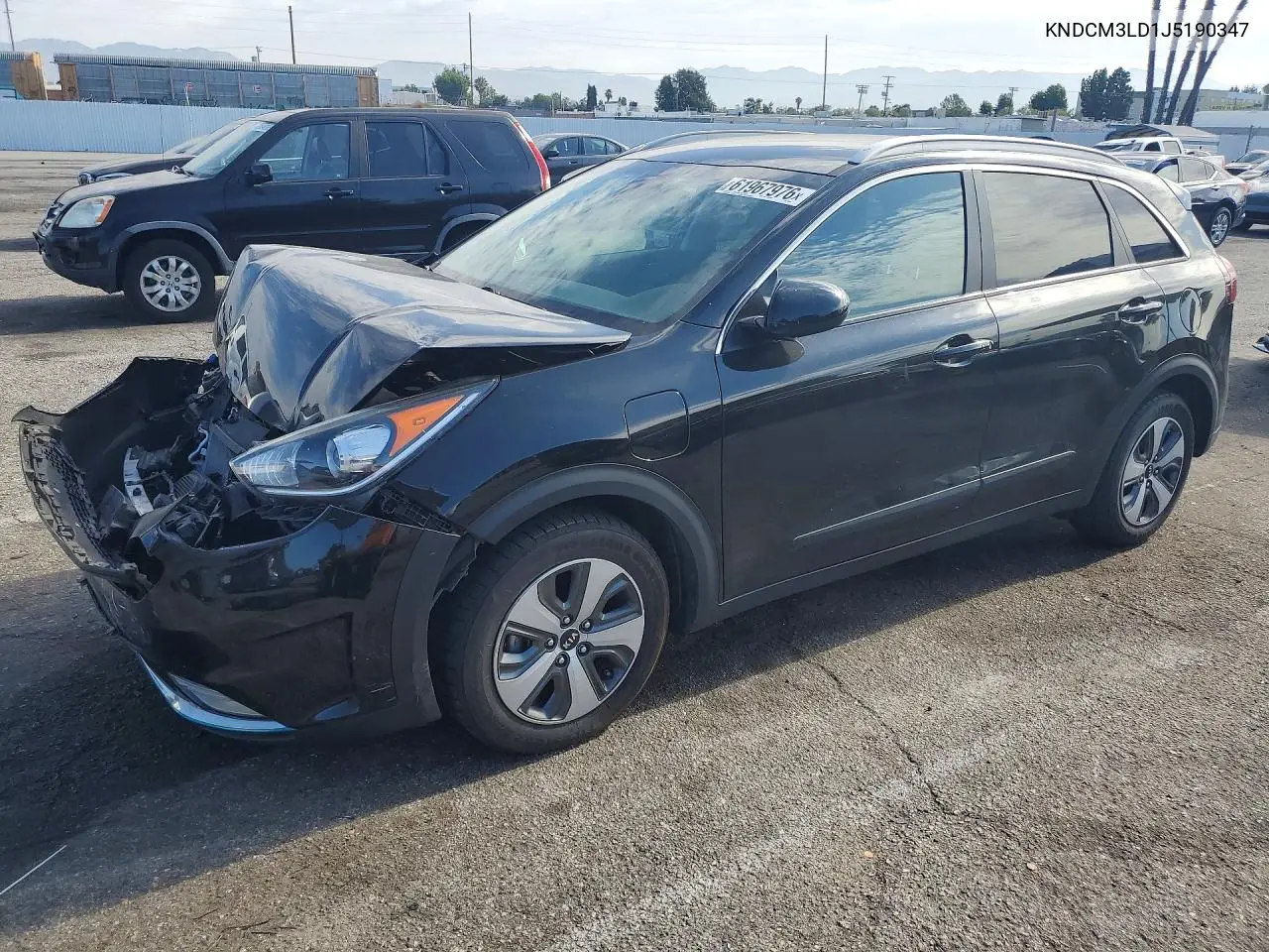 2018 Kia Niro Lx VIN: KNDCM3LD1J5190347 Lot: 61967976