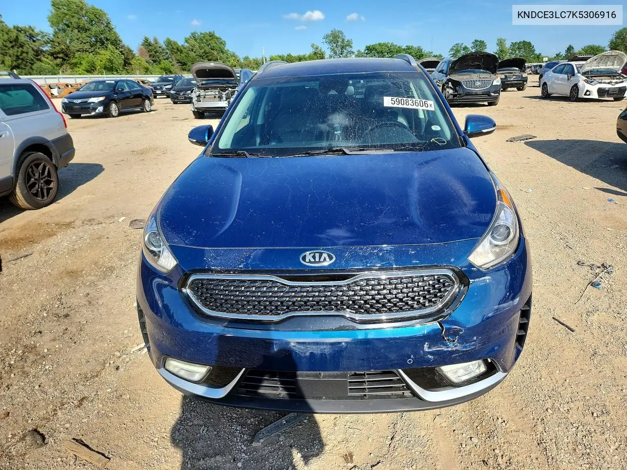 2019 Kia Niro Ex VIN: KNDCE3LC7K5306916 Lot: 59083606