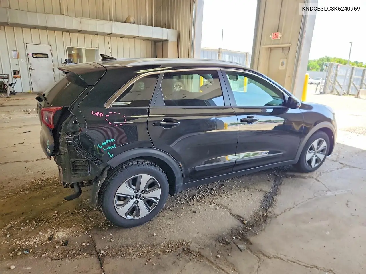 2019 Kia Niro Lx VIN: KNDCB3LC3K5240969 Lot: 59115276