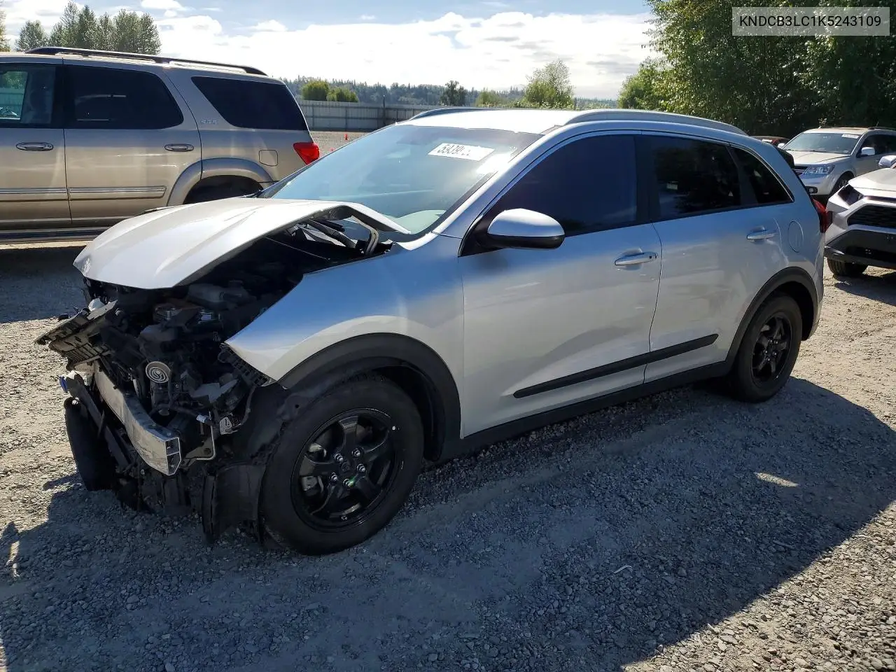 2019 Kia Niro Lx VIN: KNDCB3LC1K5243109 Lot: 59399506