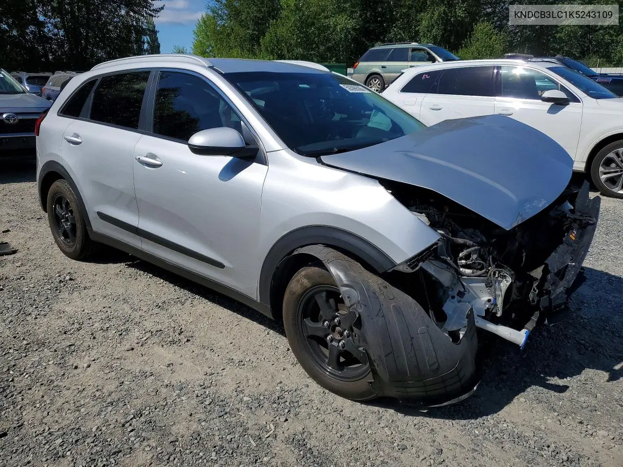 2019 Kia Niro Lx VIN: KNDCB3LC1K5243109 Lot: 59399506
