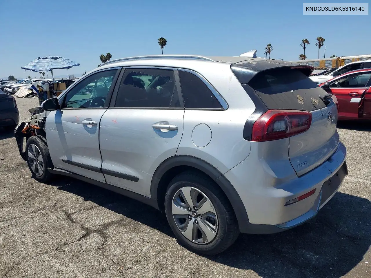 2019 Kia Niro Ex VIN: KNDCD3LD6K5316140 Lot: 60181576