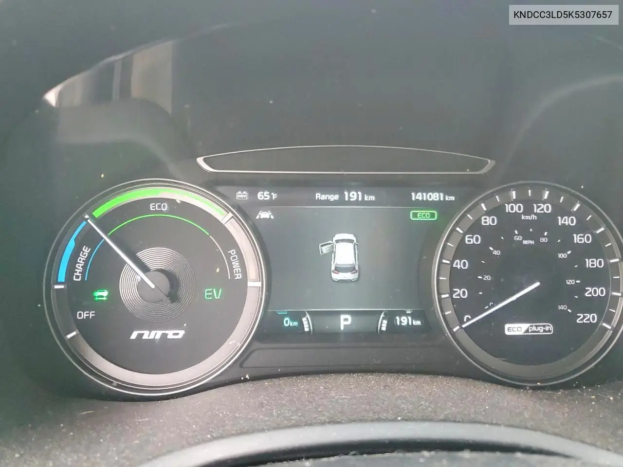 2019 Kia Niro Ex Premium VIN: KNDCC3LD5K5307657 Lot: 60392836