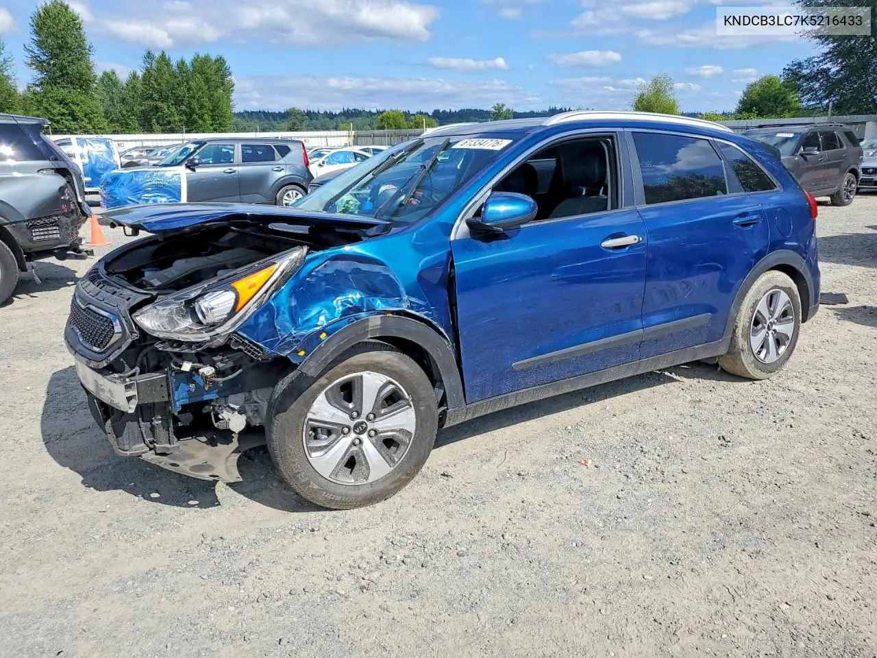 2019 Kia Niro Lx VIN: KNDCB3LC7K5216433 Lot: 61334776