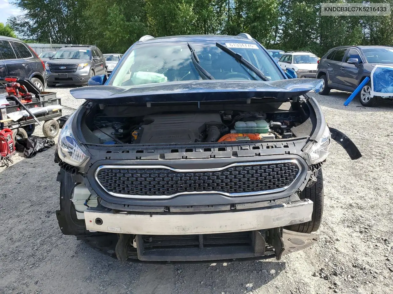 2019 Kia Niro Lx VIN: KNDCB3LC7K5216433 Lot: 61334776